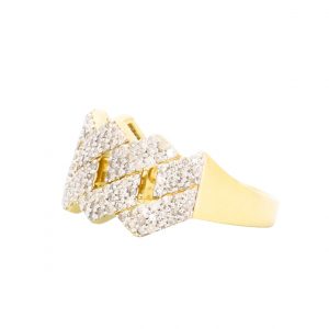 Icy Cuban 1.2ct 10k - Diamond Ring - Image 3