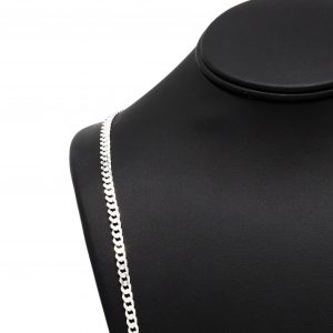 Solid Curb 4.25mm 30" - Silver Chain - Image 3