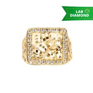 Icy Kaden .50ct Lab 10k #250  - Diamond Nugget Ring