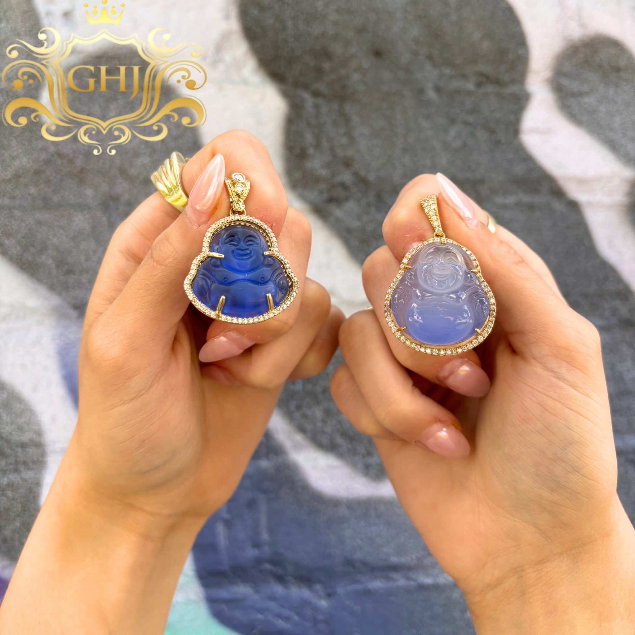 Blue Buddha - Pendant - Golden Hand Jewellery