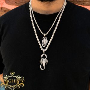 Cz Scorpion - Silver Pendant - Image 3