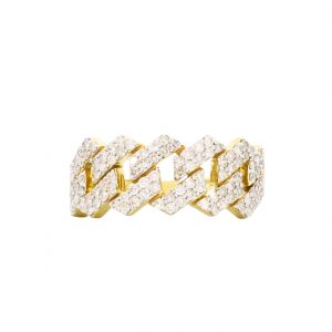 Icy Cuban .58ct 10k - Diamond Ring