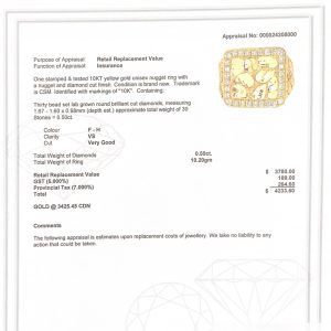 Icy Kaden .50ct Lab 10k #250  - Diamond Nugget Ring - Image 3