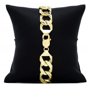 Oval Diamond Cut 13mm 8.5" - Bracelet - Image 3