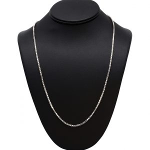 White Gold Box 2.25mm 24" - Chains