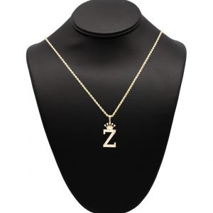 Cz Letter Z Crown - Pendant