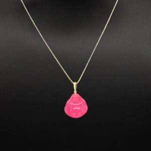 Pink Buddha 10k - Pendant - Image 3