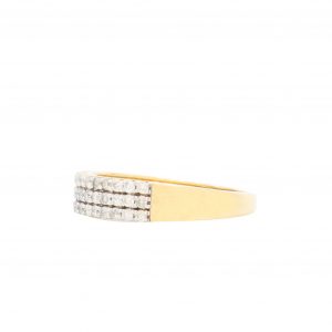 3 Row Diamond Band .50ct 10k - Diamond Ring - Image 3