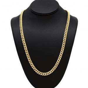 Two Tone Miami Cuban 7.75mm 24" - Chains