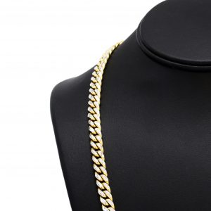 Two Tone Miami Cuban 7.5mm 24" - Chains - Image 3