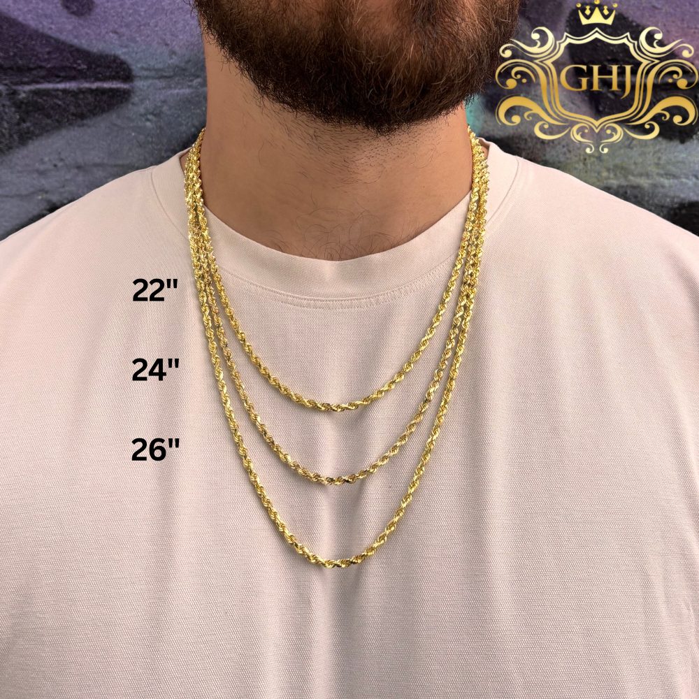 32gms Rope Chain Solid Rope 3.5mm 22