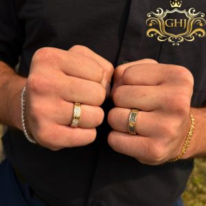 Men's Black Diamond Love Band 1.4ct 14k #263  - Diamond Ring - Image 3