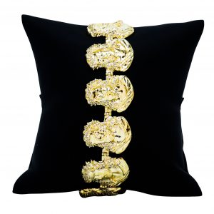 Cz Jesus Head 23mm 8"-Bracelet