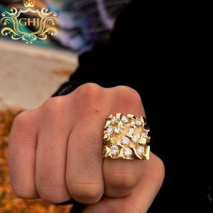 Icy Brixton 4.9ct 10k #70 - Diamond Nugget Ring - Image 3