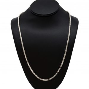 Solid Franco White Gold  3.25mm 25" - Chains