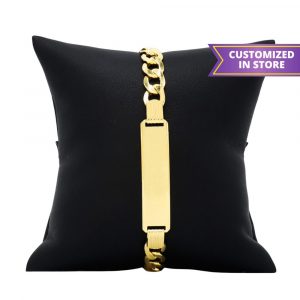 Engravable Hollow Cuban Bracelet 7.75mm 8.5"-Bracelet