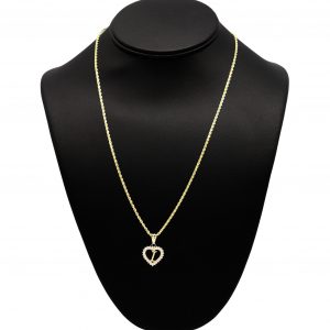 Cz Heart Letter I - Pendant
