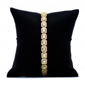 Baguette X Brilliant Cut Diamond Bracelet 4.4ct #191 - Bracelet