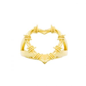 Barbed Wire Heart 10k - Rings