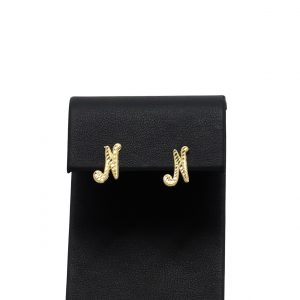 Script Letter N - Earrings - Image 1