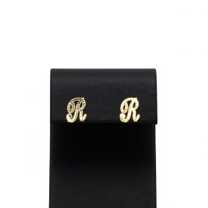 Script Letter R - Earrings