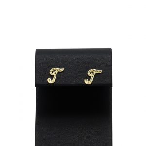 Script Letter T - Earrings