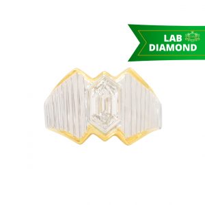 Hexagon Step Cut 1.3ct Lab #266 - Diamond Ring