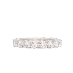 Cz Round Eternity - Silver Ring