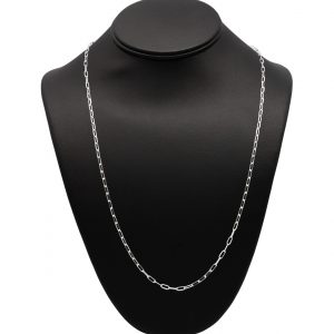 Solid Paperclip 2.75mm 24" - Silver Chain