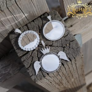 Cz Crown X Wings Memory Pendant - Pendant - Image 3