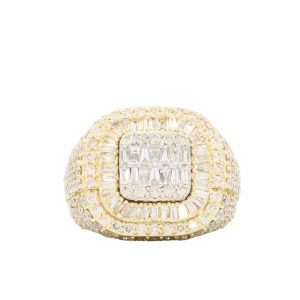 Baguette Diamond Ring 5.6ct #50- Diamond Ring