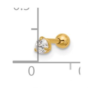 Cz Labret Lip Piercing - Body Jewellery - Image 3