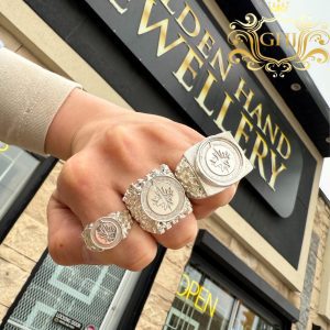 Large Silver Jets Ring - Silver Ring - Image 3