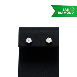 Brilliant Cut 2ct lab -Diamond Earrings