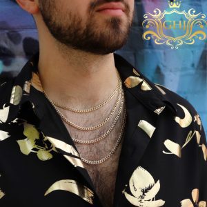 Two-Tone Miami Cuban 4.5mm 18" - Chain - Image 3