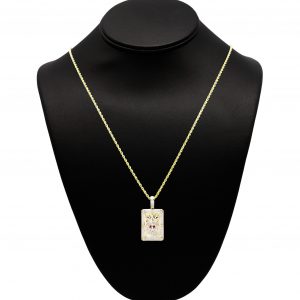 Diamond Lion .20ct- Pendant