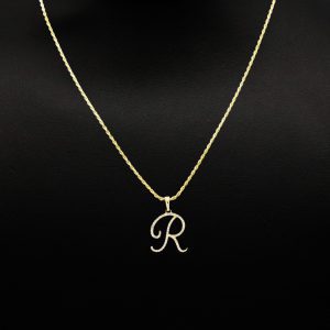Diamond Letter R .16ct- Pendant - Image 3