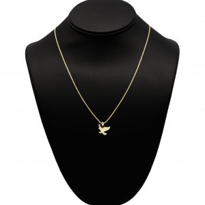 Diamond Cut X-Small Eagle 10k - Pendant