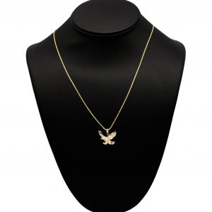 Diamond Cut Small Eagle 10k - Pendant