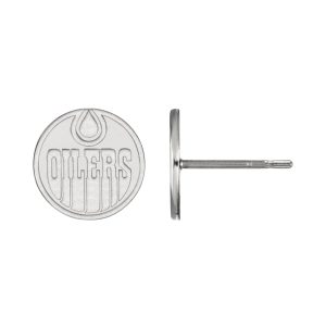 Oilers NHL Silver-Earrings