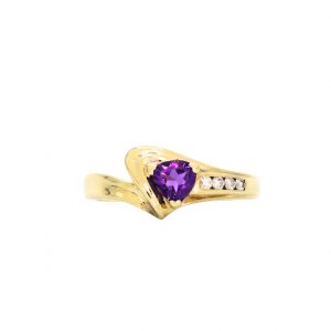 Amethyst - Diamond Ring - Image 3