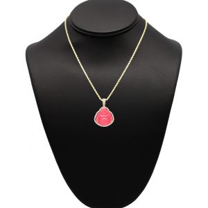 Diamond Pink Buddha .65ct - Pendant
