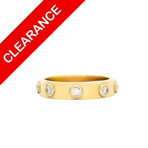 Cz Band 14k -Ring