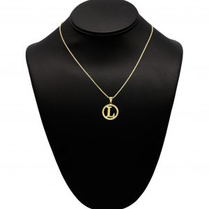 Round Letter L - Pendant