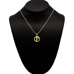 Round Letter P - Pendant