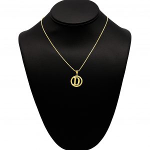 Round Letter D - Pendant