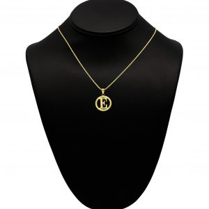 Round Letter E - Pendant