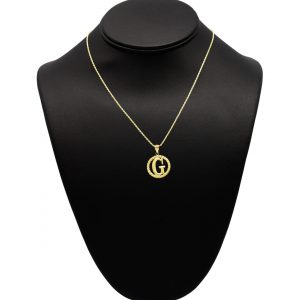 Round Letter G - Pendant