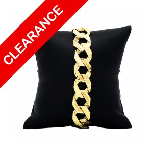 Double Sided Medusa X Diamond Cut 14.5mm 9" - Bracelet