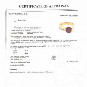 Ruby X Diamond Ring 18k #182 - Diamond Ring - Image 3